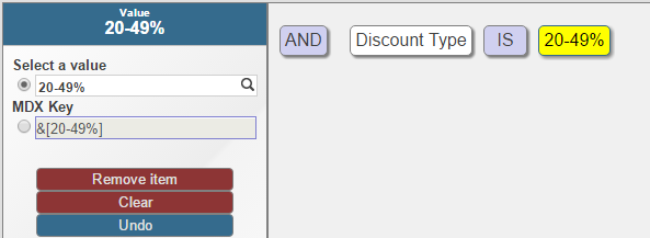 discount type in range 20 to 49%