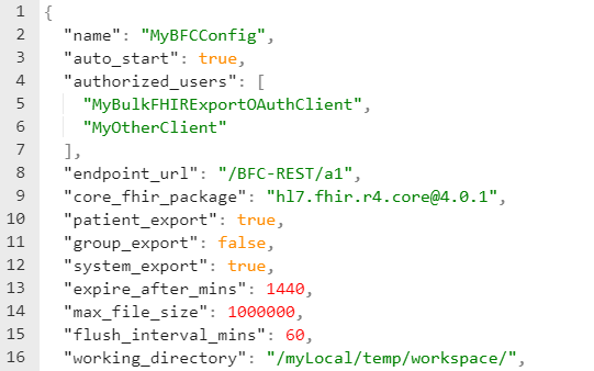 generated description: json config settings