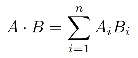 generated description: dot product calc